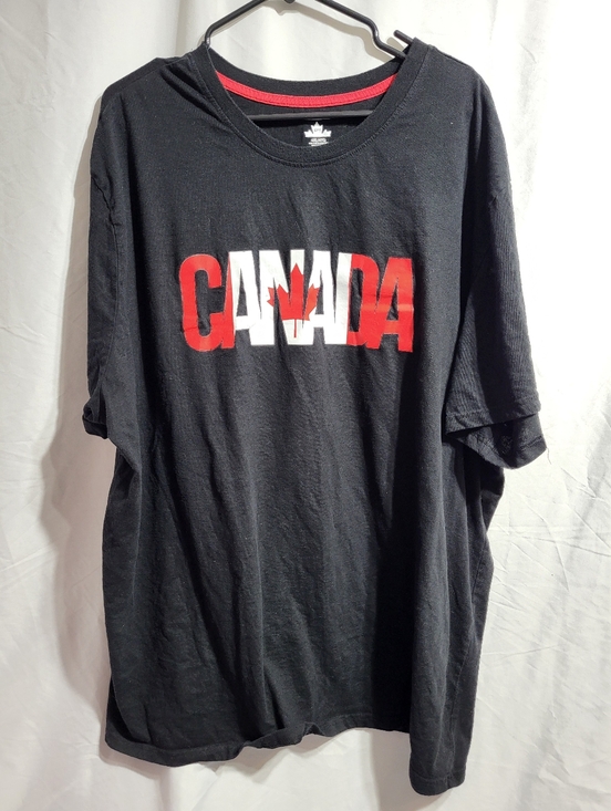 Other - Canada Graphic Black Men's T-Shirt, Size 4XL
